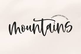 Registered features of standard scripts are defined and illustrated, encodings are listed, and templates are included for compiling layout tables for opentype fonts. Mountains A Handwritten Script Font 548950 Handwritten Font Bundles