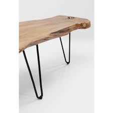 The piece is finished with a hand rubbed beeswax and linseed oil finish to seal the wood and maintain the natural low sheen appearance. Coffee Table Aspen Nature 106x41 Kare Design