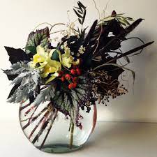 Dark Begonia Arrangement Corporate Flowers Modern Flower Floral Display