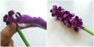 Buat pola bunga di atas kertas asturo. Langkah 4 Cara Membuat Bunga Dari Kertas Hyacinth Flowers Diy Origami How To Make Earrings