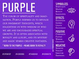 Purple Color Meaning The Color Purple Symbolizes Spirituality And Imagination In 2020 Purple Color Meaning Color Meanings Color Symbolism
