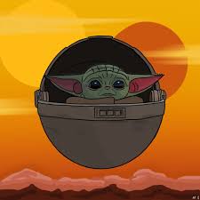 Drawing Of Baby Yoda Star Wars Cartoon Cartoon Drawings Drawings