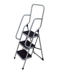 The top rail is about 18 inches long. 3 Step Ladder With Hand Rail Ladders Vervetalent Multi Purpose Ladders