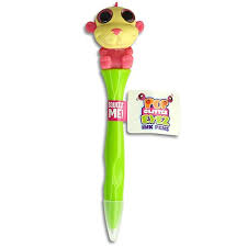 Animal Glittery Pop Out Eye Ballpoint Pens Monkey Ballpoint Pens Family Christmas Glitter Eyes