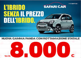 Scopriamo gli incentivi proposti da fiat in questo fine 2016 su punto, 500 e panda per chi acquista un nuovo veicolo con rottamazione auto. Fiat Panda Hybrid Taranto Safari Car
