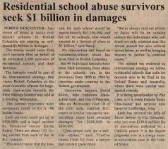 The network was funded by the canadian government's department of indian affairs and. Residential School Abuse Survivors Seek 1 Billion In Damages Six Nations Public Library Digital Archive