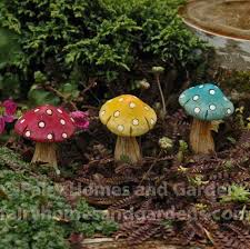 Miniature Polka Dot Mushrooms Fairy Garden Diy Fairy Furniture Miniature Fairy Gardens