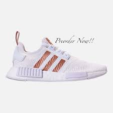 Adidas Nmd Black And Gold Womens Swarovski Womens Adidas Originals Nmd R1 White Gold Sneakers Blinged Out With Authentic Clear White And Gold Sneakers Adidas Original Nmd R1 Bling Nike Shoes