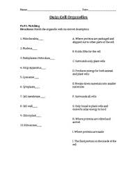 User may check answers prior to completion. Quiz Cell Organelles By Biology With Ms D Teachers Pay Teachers