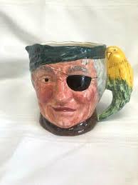 Long John Silver With Patch Over His Eye Character Toby Mug