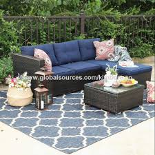 Free shipping on orders of $35+ and save 5% every sets left arm sectional seats loveseats recliner sofas right arm sectional seats sectional sofa. China Kimbore Outdoor Rattan Sectional Sofa Small Patio Wicker Furniture Set 3 Piece Set On Global Sources Outdoor Sofa Wicker Sofa Seat Wicker Patio Furniture Set