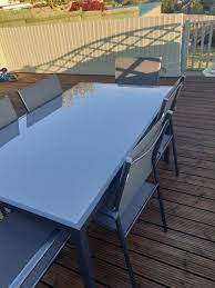 Tables and chairs for rent. Dallas Metal 6 Seater Dining Table Diy At B Q