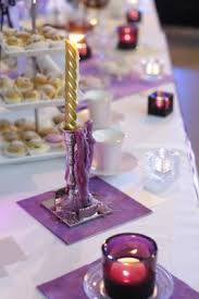 This lovely set will be sure to give a stylish look to any special party! Easy To Make Purple And Silver Party Decorations For A Birthday Party