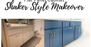 adding shaker trim to flat panel