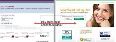 Wenn sich kreditnehmer für ein darlehen mit variabler verzinsung entscheiden, können sie jederzeit sondertilgungen in anspruch nehmen. Kreditvergleich Dsl Privatkredit Vs Creditplus Sofortkredit