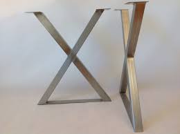 Items Similar To 35 Table Legs X Frame Table Legs Stainless Steel Set 2 On Etsy Table Legs Table Steel