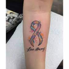 Angel wings cancer ribbon tattoos tattooed on. 65 Best Cancer Ribbon Tattoo Designs Meanings 2019
