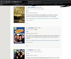 1 evening, she's asked a new teenager in the town, by maggie, to buy some booze for her friends, and sue ann sees the opportunity to make some friends of her. How Can I Get User Self Rated Movies Series Data From Imdb Mostly Python Stack Overflow
