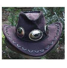 Black Leather Hat Band Concho Hat Band Leather Hat Band Etsy Black Leather Hat Leather Hats Cowboy Hat Bands