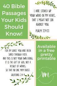 Maybe you would like to learn more about one of these? 40 Essential Scripture Passages In A Pretty Free Printable Plus Some Tips On Memorizing Bible Verses Reformed Mama