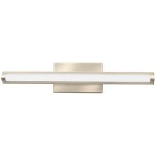 Lithonia Lighting 21 44 In Brushed Nickel Led Vanity Light Bar Switchable Light Color Vanity Lighting Vanity Light Bar Lithonia Lighting