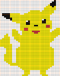 Free Pikachu Pokemon Knitting Chart
