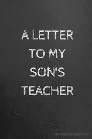 A Letter To My Autistic Sons Teacher Marvelously Set Apart Letter To Teacher Teacher Thank You Letter Thank You Poems For Teachers