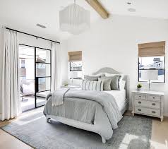 Bedroom Accent Wall Is Clad In Tongue And Groove Paneling Painted In Benjamin Moore Oc 117 Simply White B Home Interior Design Interior Design House Interior