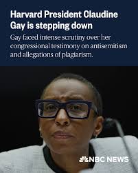 Harvard University President Claudine Gay, who has been under intense  scrutiny for testimony she gave at a congressional hearing