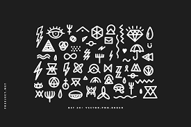 50 Egypt Memphis Brush Vector Egypt Memphis Design Egyptian Symbols
