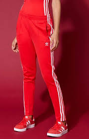 Black And Red Adidas Tracksuit Bottoms Adidas Adicolor Red Sst Track Pants Adidas Track Pants Outfit Red Adidas Outfit Adidas Pants Outfit