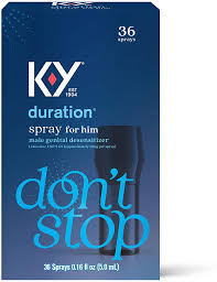 Amazon Com Duration Spray For Men K Y Male Genital Desensitizer Numbing Spray To Last Longer 0 16 Fl Oz 36 Sprays Made With Lidocaine To Help Men Last Longer In Bed Health Personal