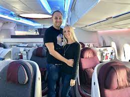 Not the best of starts. Unser Flug In Der Qatar Airways Business Class Reiseblog Awesome Places