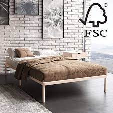 Typically, the frame folds in the middle shiki futon bed: Hansales Bed Frame Futon Bed And Slatted Frame With Feet For Bed Frame Holds Up To 250 Kg Sturdy Wooden Bed Untreated Fsc Certified Solid Wood Amazon De Kuche Haushalt