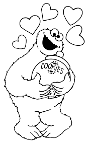 Hearts, flowers, cupid and more, these coloring pages will keep the kids happy for hours! 13 Coloring Pages Sesame Street Ideas Coloring Pages Monster Coloring Pages Sesame Street