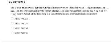 You can buy or cash postal money orders at any post office ™ location. Question 8 The United States Postal Service Usps Chegg Com