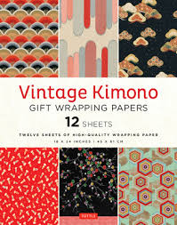 Vintage Kimono Gift Wrapping Papers - 12 Sheets: 18 X 24 Inch (45 X 61 CM)  High-Quality Wrapping Paper (Paperback) | Story on the Square
