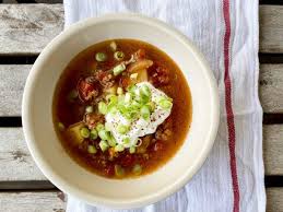 While beef is cooking, add diced bell peppers and onion. Goulash Soup Recipe Eat Live Travel Write