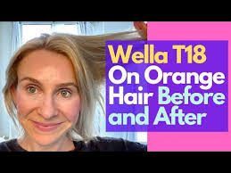 Orange Yellow Hair Vs. T18 Wella Toner - Youtube