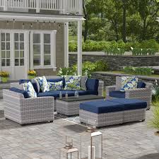 Dalian evert industry co., ltd. Sol 72 Outdoor Merlyn 8 Piece Rattan Patio Sofa Set Deals By Robert