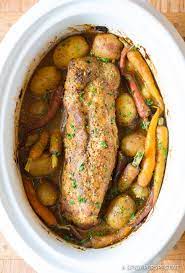 Crock Pot Pork Loin With Vegetables And Gravy Aspicyperspective Com Pork Loin Crock Pot Recipes Crockpot Pork Loin Slow Cooker Pork Loin
