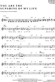 You Are The Sunshine Of My Life Keyboard Stevie Wonder Pdf Noten Klick Auf Die Noten Um Reinzuhoren Noten Und Pla Musik Lernen Gitarre Lieder Noten