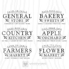 Svg Dxf Farmhouse Bundle General Store Country Kitchen Etsy Farmers Market Sign Market Sign Flower Market