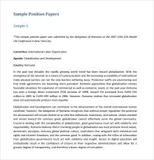 What is a position paper? Sample Concept Paper For A Thesis