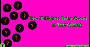 Top 10 Highest Team Scores In Test Cricket Innings Cricket Records These are the lowest score between 200 and 300 runs batsmen neither stopped nor reached. top 10 highest team scores in test