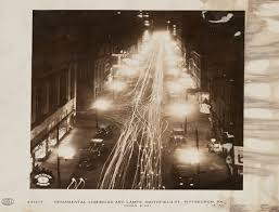 Where do you need the electricians? Ornamental Luminous Arc Lamps Smithfield St General Electric Company Google Arts Culture