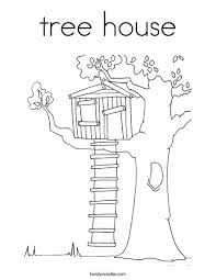 You may also furnish details as your child gets engrossed. Tree House Coloring Page Twisty Noodle