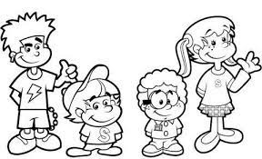 Desenhos para imprimir e colorir. 50 Desenhos De Pessoas Para Colorir