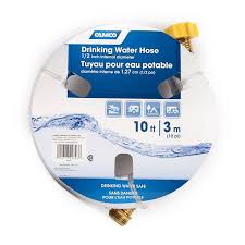 A hole toward the bottom will allow you to drain captured water for use around your home. Camco Tastepure Fresh Water Hose 22743 Blain S Farm Fleet