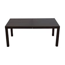 Built from sustainably harvested wood, the piece seats 4 but can be expanded to seat 6. 75 Off West Elm West Elm Parsons Expandable Dining Table Tables